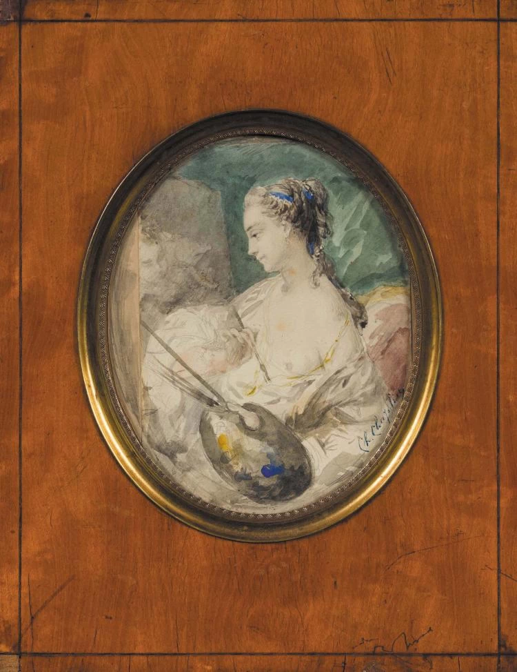 Charles Joshua Chaplin - Giovane pittrice